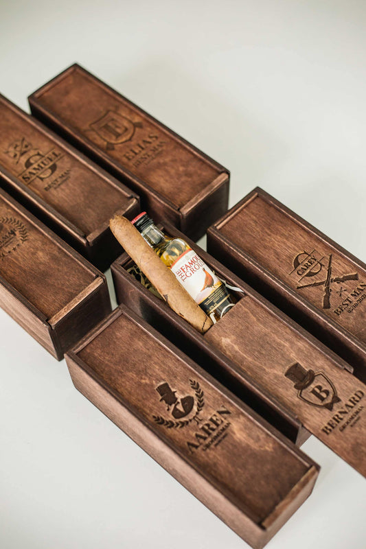 Best Man Gift, Cigar Gift Box, Christmas Gifts Box, Wooden Gift Box, Personalized Groomsmen Gifts, Groomsman Gift Box, Groomsmen Proposal