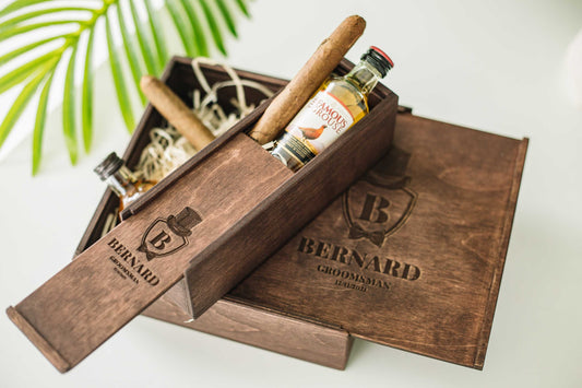 Best Man Gift, Cigar Gift Box, Wedding Cigars Box, Wooden Gift Box, Personalized Groomsmen Gifts, Groomsman Gift Box, Groomsmen Proposal